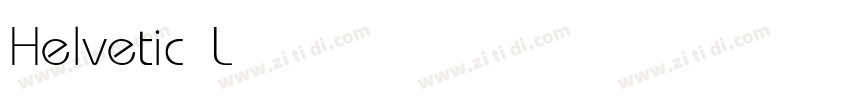 Helvetic Light字体转换